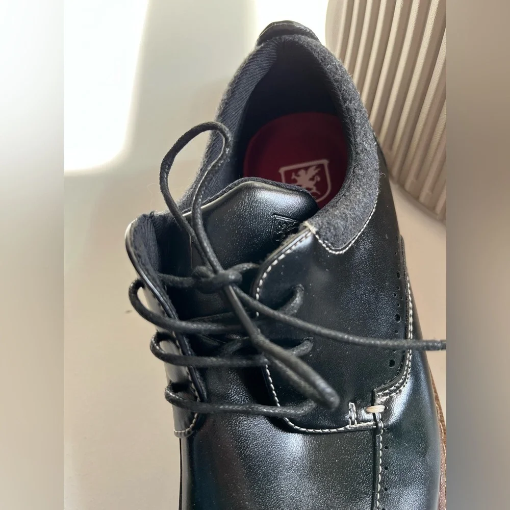 Stacy Adams Red Zone Collection KIDS SYNERGY Black  Wingtip Lace Up dress shoes